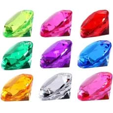 Pedra Do Poder Enfeite Diamante de Vidro Peso De Papel Joia