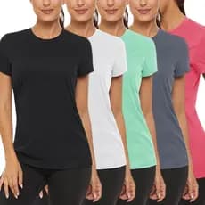 Kit 5 Camiseta Camisa Dryfit Feminina Treino Academia Fitness