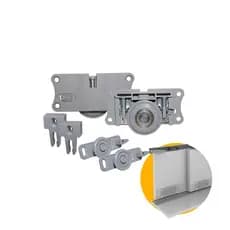 Kit Para Porta de Correr Ro44 L Com Guia Comum Rometal