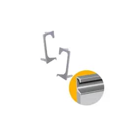 Ponteira Para Puxador Vazado Anodizado de 18 Mm Pe175 Rometal