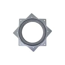Rodízio Prato Giratório de 155 X 155 Mm Em Aço Zincado Para Mesa Tampo Giratória - Mk