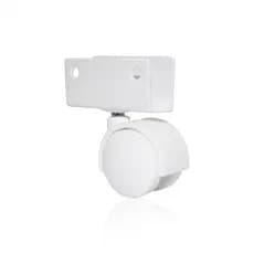 Rodizio Sem Freio Rb30 Chapa U 15mm Branco