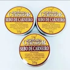 Kit pomada curador sebo de Carneiro 3 unidades de 20g