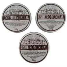 Kit pomada  curador unheiro mundial 3 unidades de 20g.