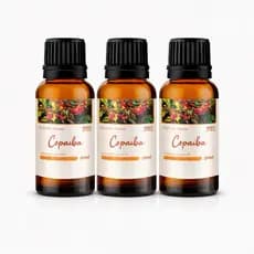 Óleo de Copaíba 20ml 100% Natural Puro | Grau Terapêutico | Uso Corporal e Aromático