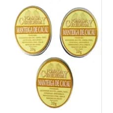 Kit Pomada manteiga de Cacau 3 unidades de 20g -Curadermy