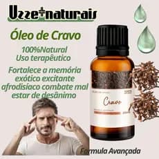 Óleo de Cravo 100%natural Uzze+naturais 1. 2. 3. 5 Unidades de 20ml