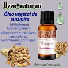Óleo de Sucupira 100%natural Uzze+naturais 1. 2. 3. 5 Unidades de 20ml