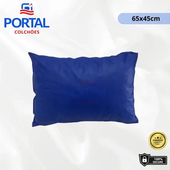 Travesseiro Impermeável em Espuma Flocada 65x45cm Hospitalar