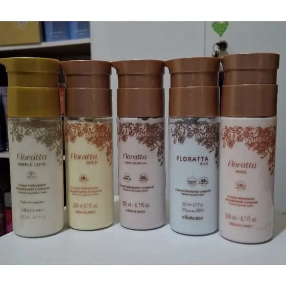 Creme Hidratante Floratta Blue/Gold/Rose Corporal 200ml oboticario.