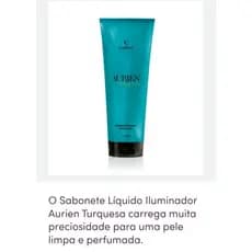Aurien Turquesa Colônia Desodorante 100ml + Sabonete Líquido 200ml Eudora.⅜