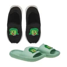 Kit Tênis Calce Fácil E Chinelo Nuvem Slide Personalisado Emoções