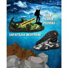 Tênis Sapatilha Neoprene Náutica Adulto e Infantil Unissex Aquática Pesca Praia Rancho Caiaque Jet