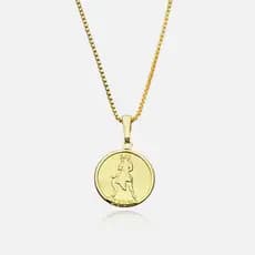 Medalha Orixás de Ouro 18K Umbanda 2cm Banhado - Garimpo de Ouro