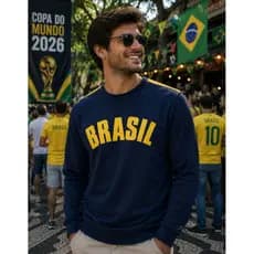 Moletom Careca Time Copa Futebol Jogo Blusa Quentinha Estilo Esportivo