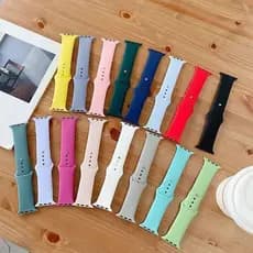 De Silicone Pulseira Lisa para Smartwatch Watch IWO 38mm, 40mm, 42mm e 44mm 45mm 49mm T800 Ultra