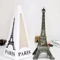 Enfeite Mini Torre Eiffel Metal Paris Decoração 13cm or 18cm na caixa Linda