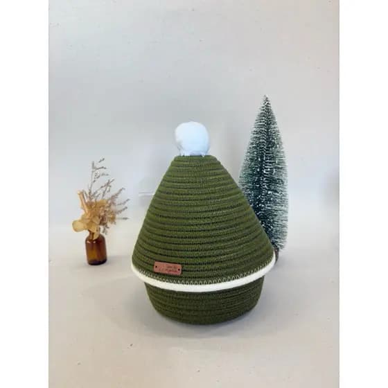 Cesto mesa posta/Natal/cestaria/decoração de Natal