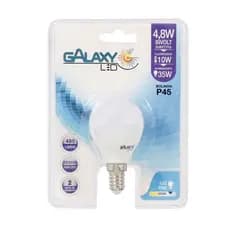 kit.05.lampadas.bolinha,p45 de  4.8w branco quente