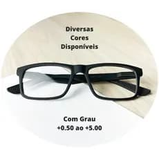 Óculos De Leitura Grau Perto Descanso Emborrachado TR90 Premium Masculino e Feminino Lentes Prontas Para Uso Presbiopia