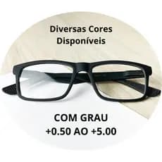 Óculos De Leitura Com Grau Perto Emborrachado Com Lentes Prontas Para Uso Descanso Presbiopia Masculino e Feminino Unissex