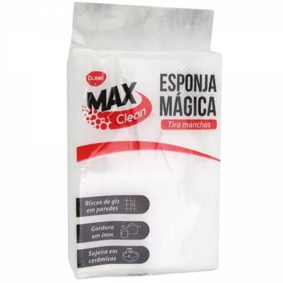 Esponja Mágica Branca Tira Manchas Original Max Clean Clink