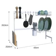 Cozinha Suspensa Modular Autossustentável 63cm Branco 14 Peç