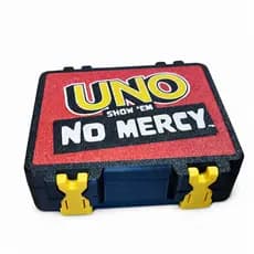 Caixa Jogo De Cartas Uno Show Em No Mercy Original Box Protetor E Organizador