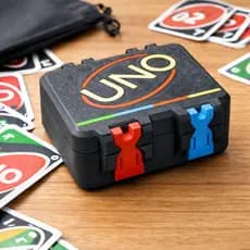 Caixa Jogo De Cartas Uno Minimalista Original Box Protetor E Organizador
