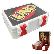 Caixa Organizadora Resistente P/ 2 Decks Cartas Uno Duplo Case Estojo Organizador para Guardar Cartas