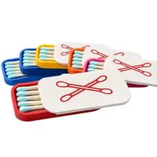 Estojo Portátil Para Cotonetes Bolsa Viagem Porta Compacto Varias Cores Com ou Sem Desenho!