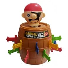 Brinquedo Barril Pirata Pula Pirata Sorte Criança