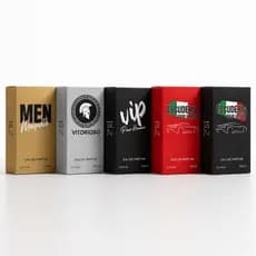 Kit 5 Perfumes Masculinos Referência Importada 100ml Alta Fixação - Beleza Que Só