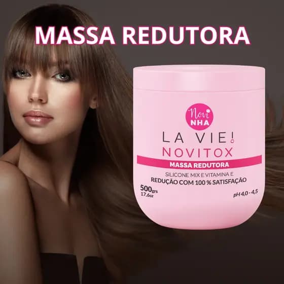 Máscara Capilar Com Massa Redutora Silicone Mix e Vitamina E 500grs