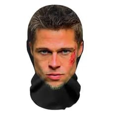 Máscara Facial Realista Malha Celebridade Balaclava Chapéu Chapelaria Prop Cosplay Traje Divertido R0E8
