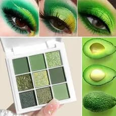 Sombra Verde De 9 Cores , Fosca De Longa Duração Para Maquiagem De Olhos Mulheres