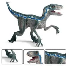 Velociraptor Dinossauro Azul Colecionador De Brinquedos Action Figure Modelo Animal