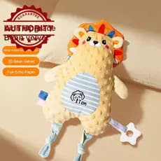 Boneca Calmante Bebê Toalha Pode Ser Mastigado Pelúcia Fantoche Para Coax Sono Mão Brinquedo Q7m7