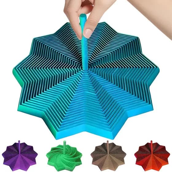 3d Impresso Expandido Sensorial Fidget Estrela Em Forma De Brinquedos Com Alças Depressão K0k1