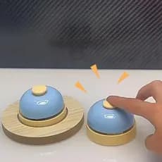 Sino De Mesa Tipo Batendo De 6 5 Cm Para Jogar Jogos , Treinamento De Animais Ou Acessórios Ocupados N0l5