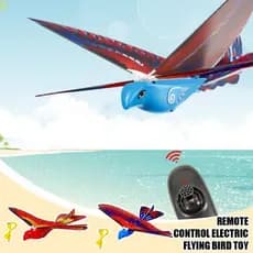 Novo Brinquedo De Pássaro Voador Com Controle Remoto , Elétrico Asas Batendo , Recarregável Para Crianças E C1n6