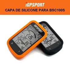 Capa de Silicone Película Protetora e Corda de Segurança para iGPSPORT BSC100S
