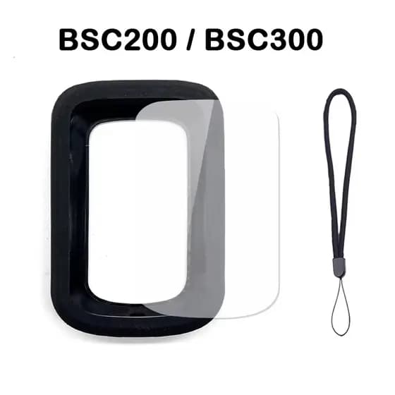 Capa de Silicone Película Protetora e Corda de Segurança para iGPSPORT BSC200 e BSC300