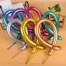 20pcs Balão Longo De Metal DIY Listra Longa De Aniversário De Casamento Festa De Natal