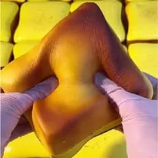 Squishy Butter Toast Bread SqueezeToys Para Alívio Do Estresse , Brinquedos Sensoriais Macios De Ascensão Lenta E Anti-A