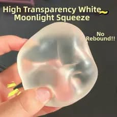 Bola De Estresse Lento-Rebote Brinquedo Transparente Óleo De Coco Maltose Squeeze Rosa Azul Doce Cor Anti-Stress Sensori