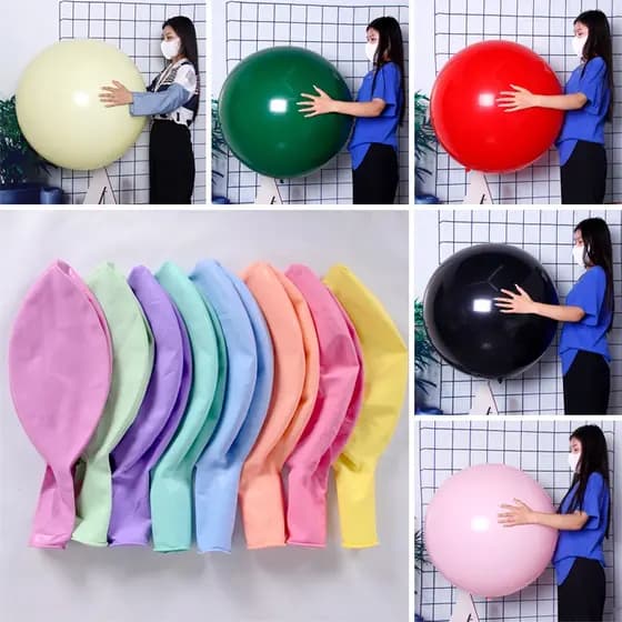Balões De Látex Redondos Brilhantes De 36 Polegadas De Espessura Decoração De Casamento Proposta De Festa De Aniversário Bebê Ducha Balão De Hélio Gigante