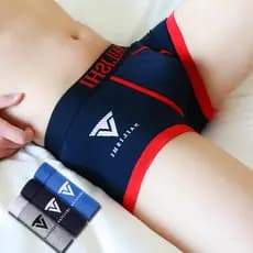 Cuecas boxer masculinas de algodão puro estampadas cuecas boxer respiráveis fáceis de usar cuecas boxer justas cuecas ma
