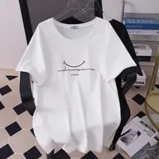 Camiseta de tamanho grande. 150kg camiseta de manga curta feminina estilo coreano camisa de fundo verão novo estilo cami