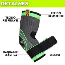 Kit 2 Cotoveleira Ortopédica Ajustável Academia Epicondilite Dor